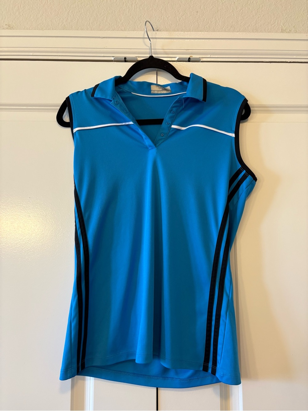 Callaway Bright Blue Polo with White Piping